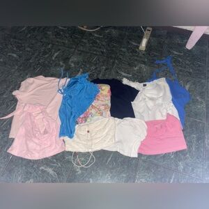 10 Colorful Women's Clothing Bundle Tops